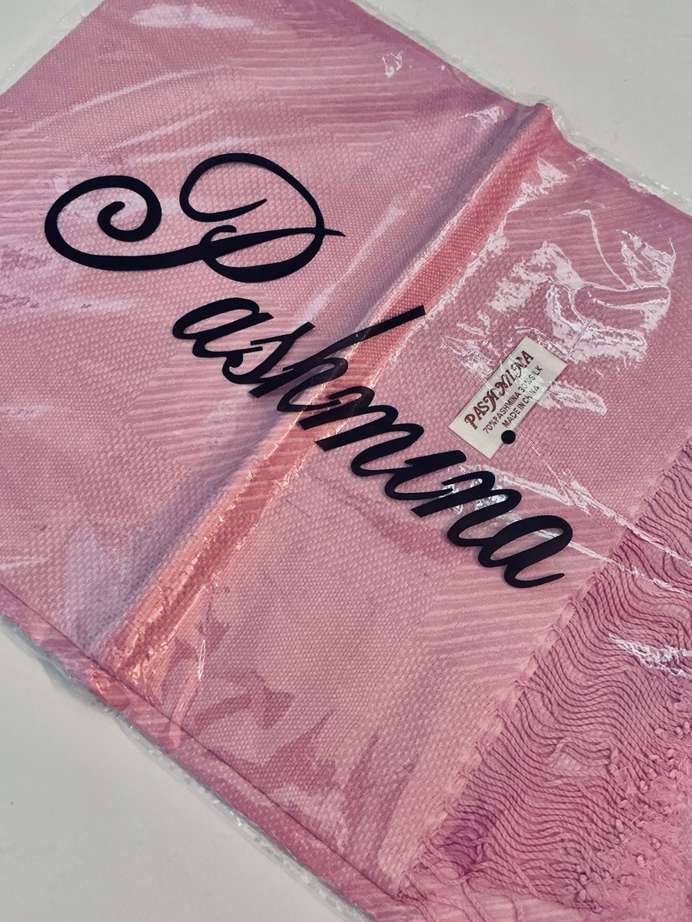 PASHMINA, “PINK” Women’s Large Scarf Shawl Wrap - Brand New